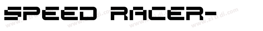 Speed Racer字体转换